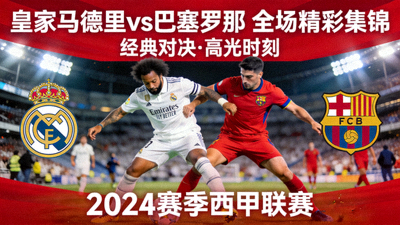 皇家马德里对阵巴塞罗那全场精彩集锦封面